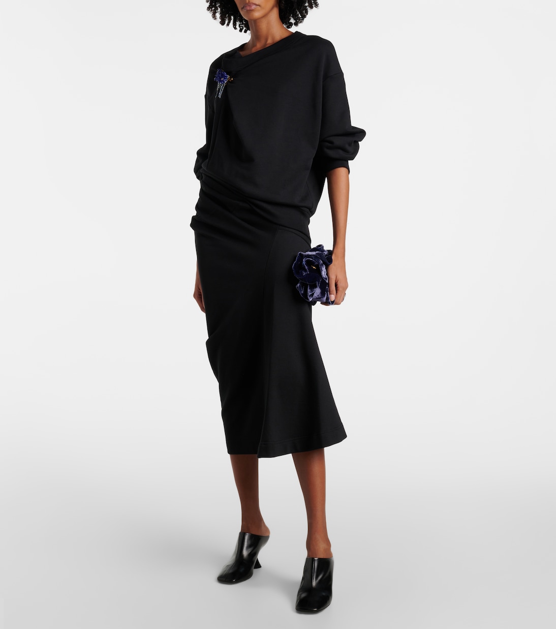 Jupe midi en coton | Dries Van Noten