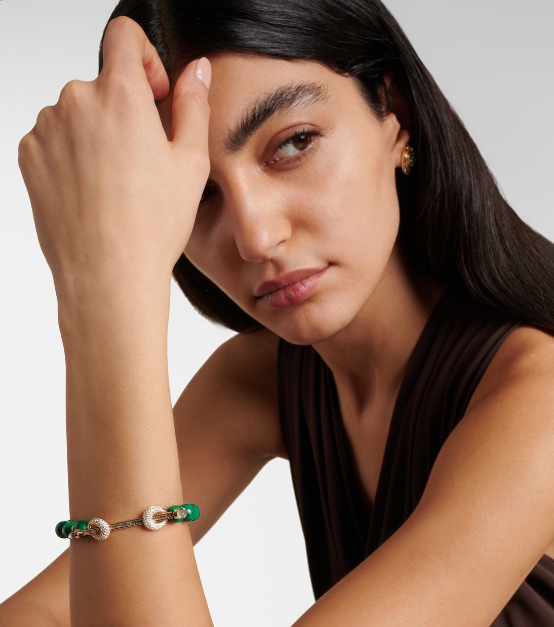 Bracciale in oro 18kt Chakra ANANYA con pietre preziose per giovani trendy