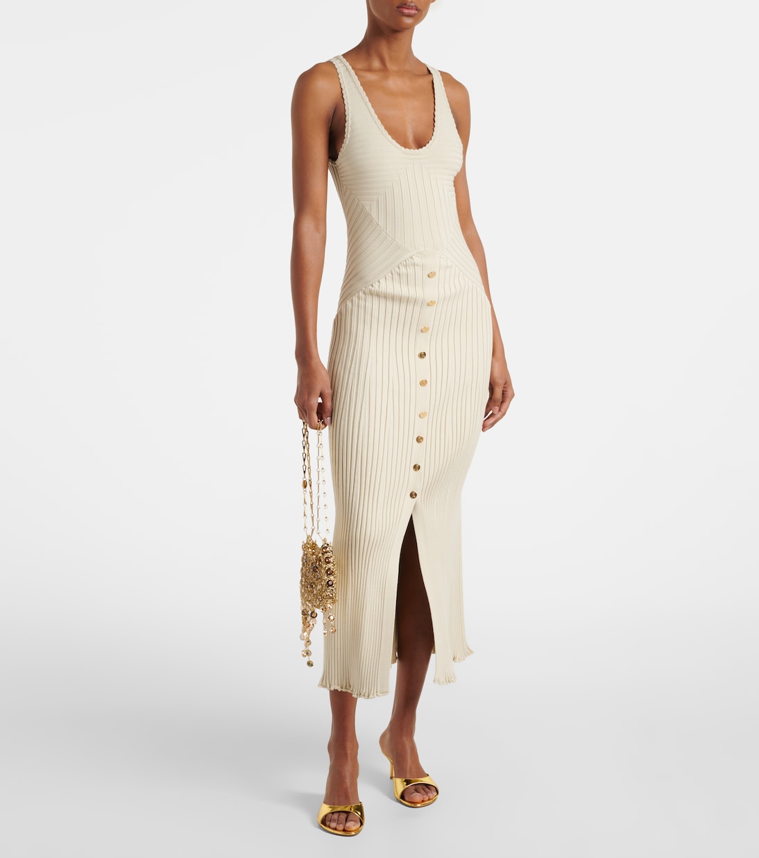 Abito midi in maglia | Rabanne