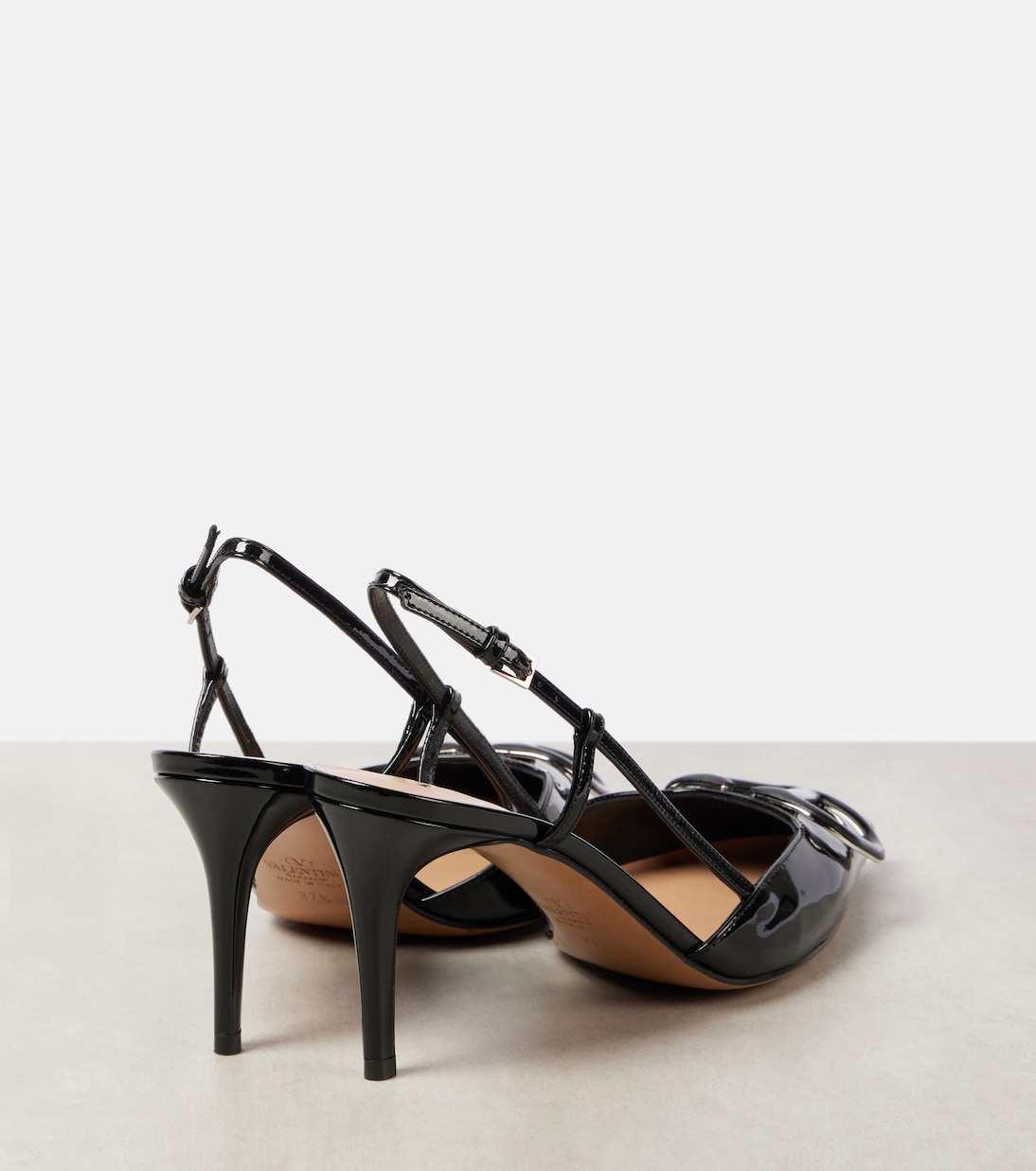 Escarpins slingback Vlogo Signature 80 en cuir | Valentino Garavani