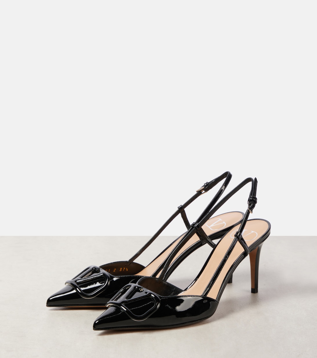 Escarpins slingback Vlogo Signature 80 en cuir | Valentino Garavani