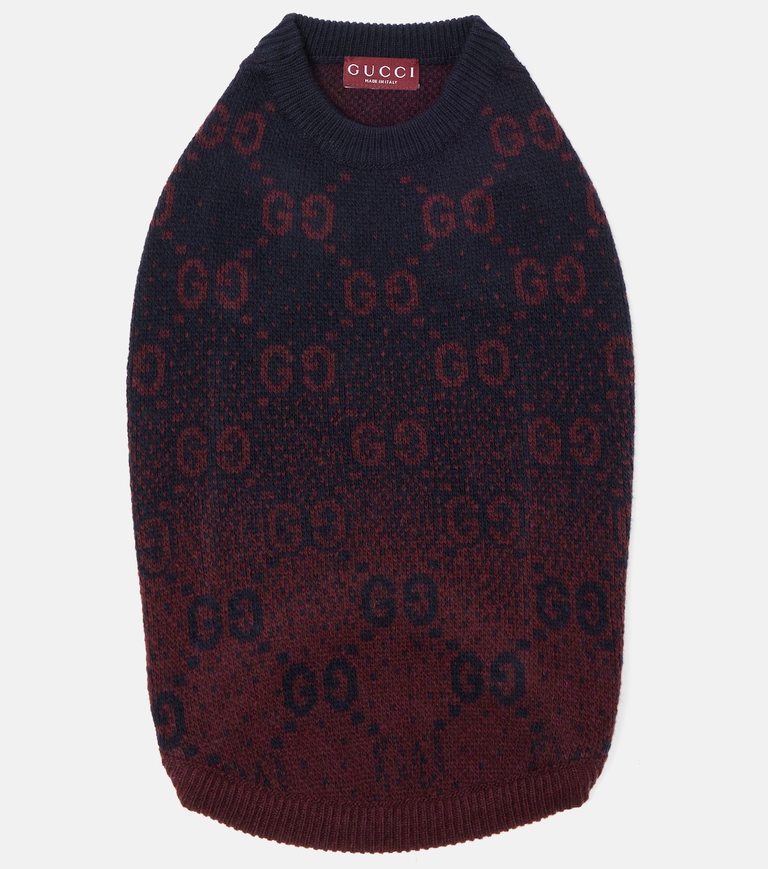 Wool jacquard dog sweater | Gucci
