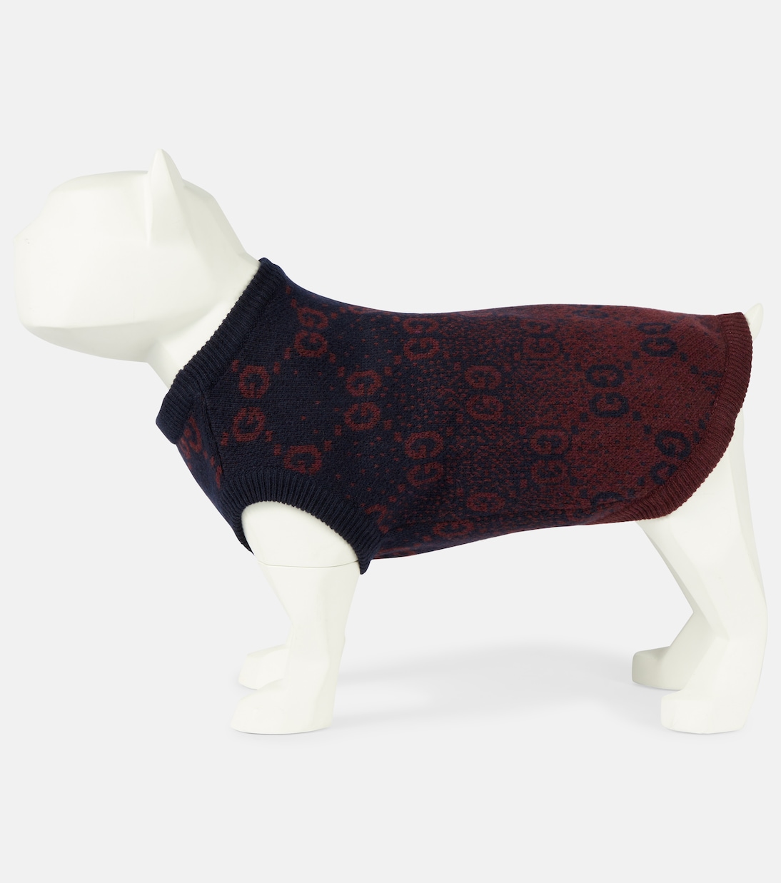 Wool jacquard dog sweater | Gucci