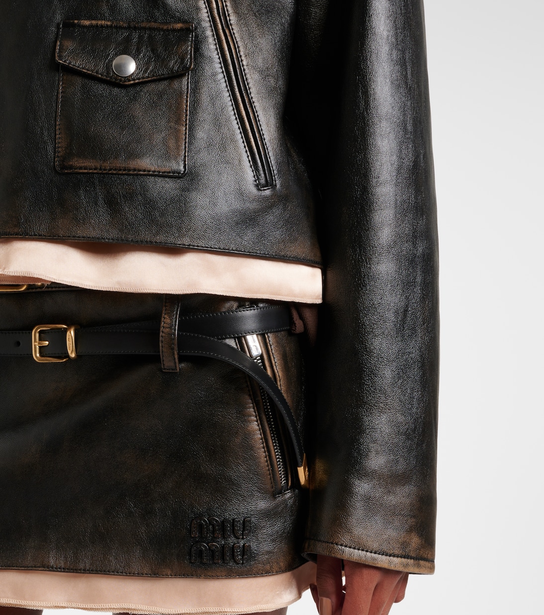Lederjacke | Miu Miu