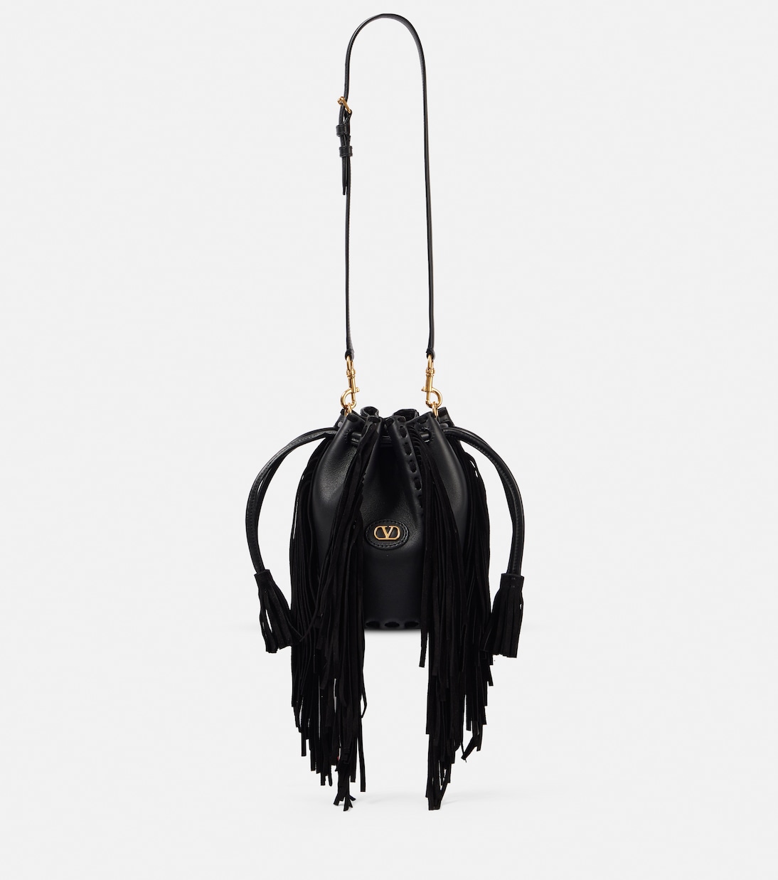 Sac seau Nellcôte Small en cuir | Valentino Garavani