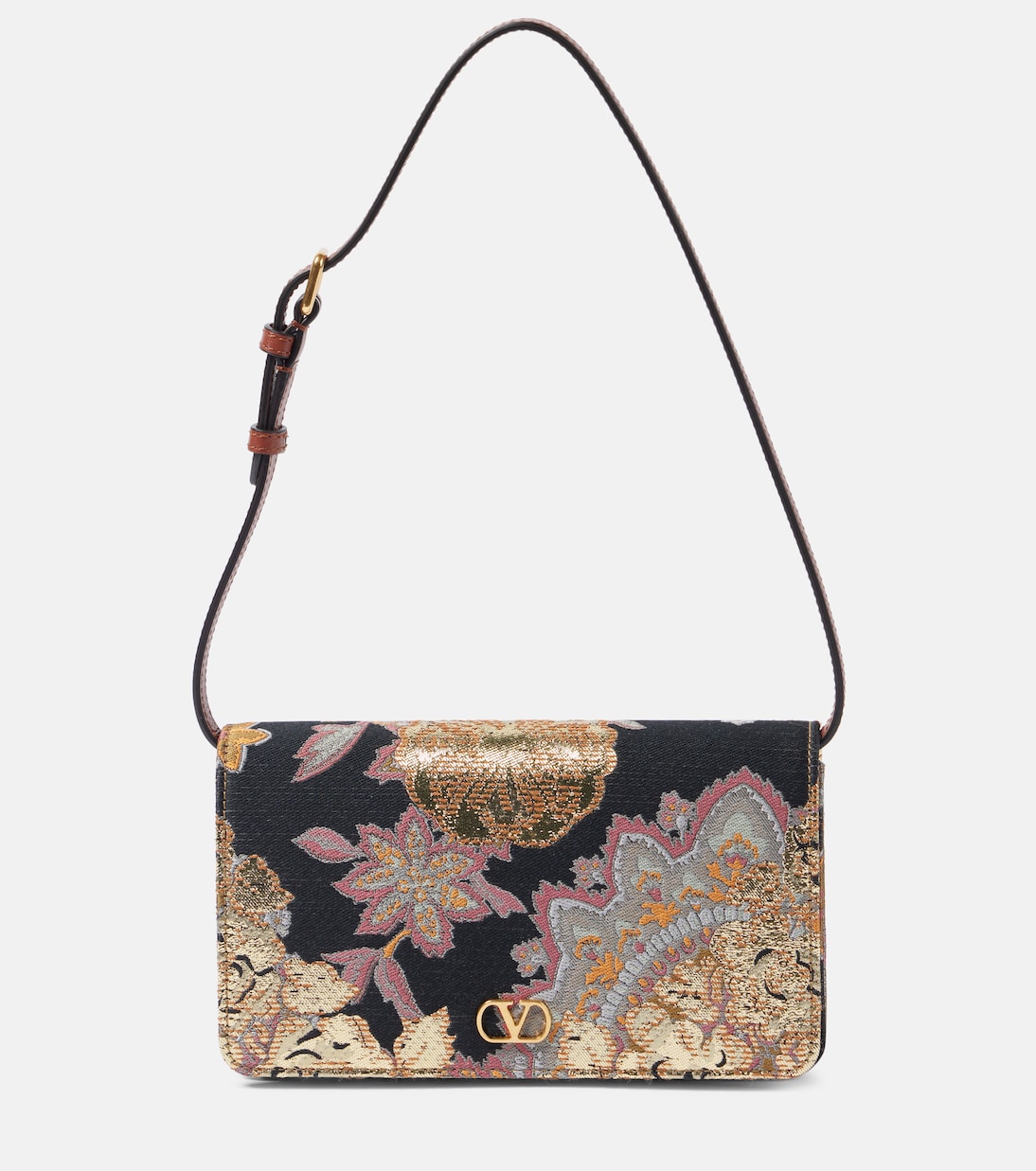 VLogo Mini jacquard shoulder bag | Valentino Garavani