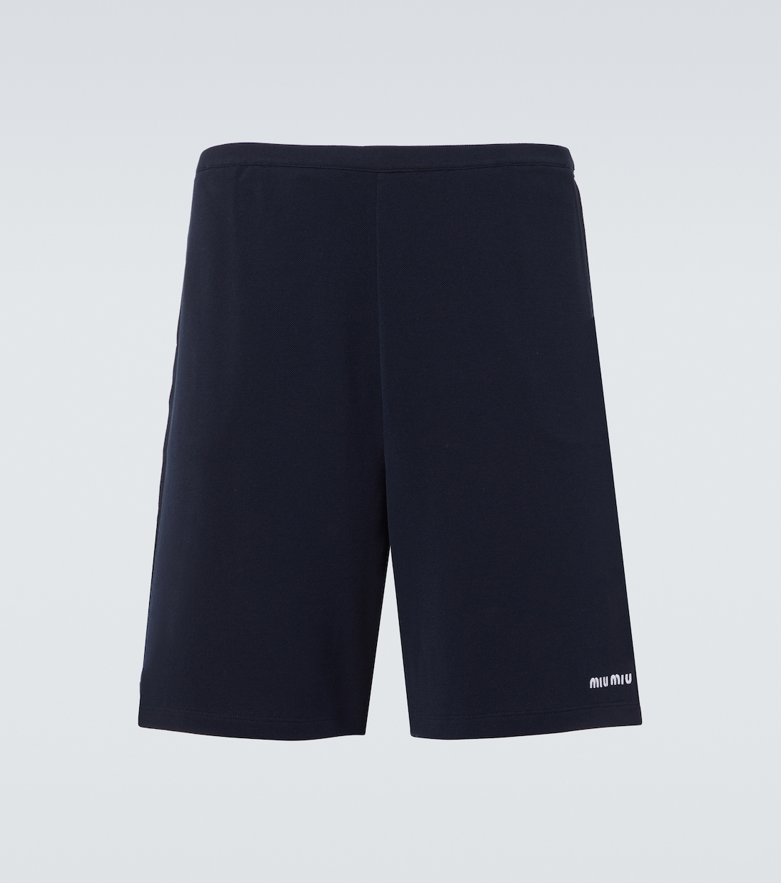 Bermuda-Shorts aus Baumwoll-Jersey | Miu Miu
