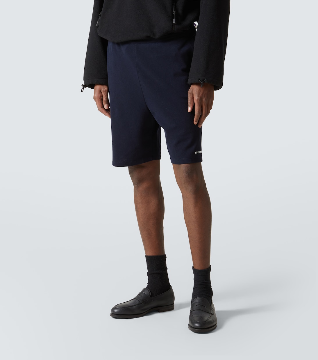 Bermuda-Shorts aus Baumwoll-Jersey | Miu Miu