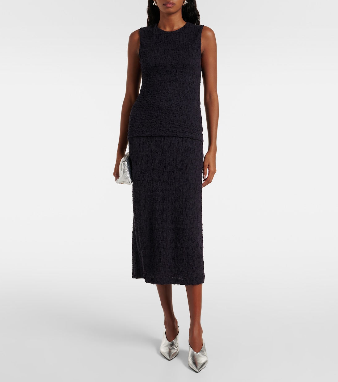 Gonna midi in misto cotone | Vince