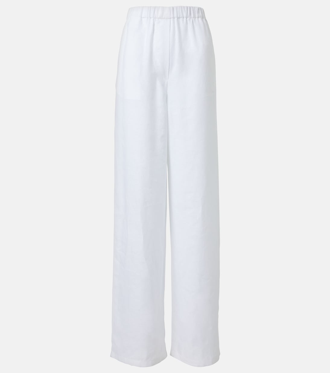 Weite High-Rise-Hose Valerio aus Leinen | Loro Piana