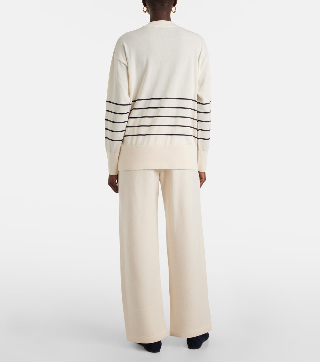 Pullover Levante in cotone e seta a righe | Max Mara