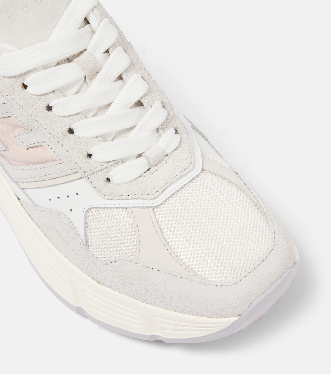 Hi-Fi glitter suede and leather sneakers | Hogan