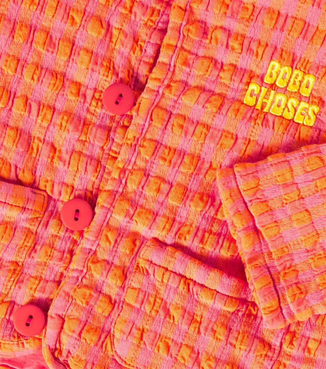 Bebé - chaqueta de mezcla de algodón a cuadros | Bobo Choses