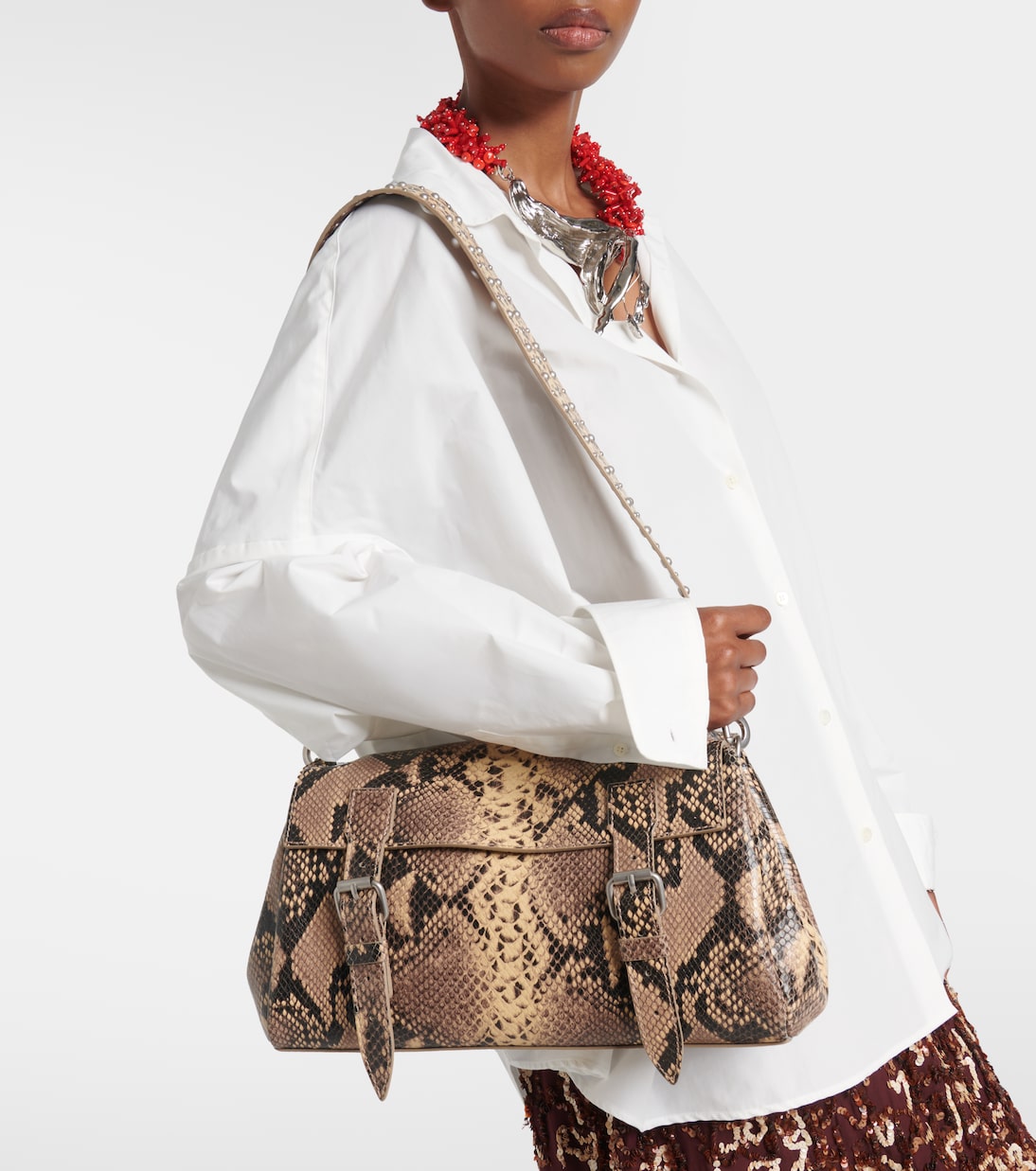 Schultertasche Medium aus Leder | Dries Van Noten
