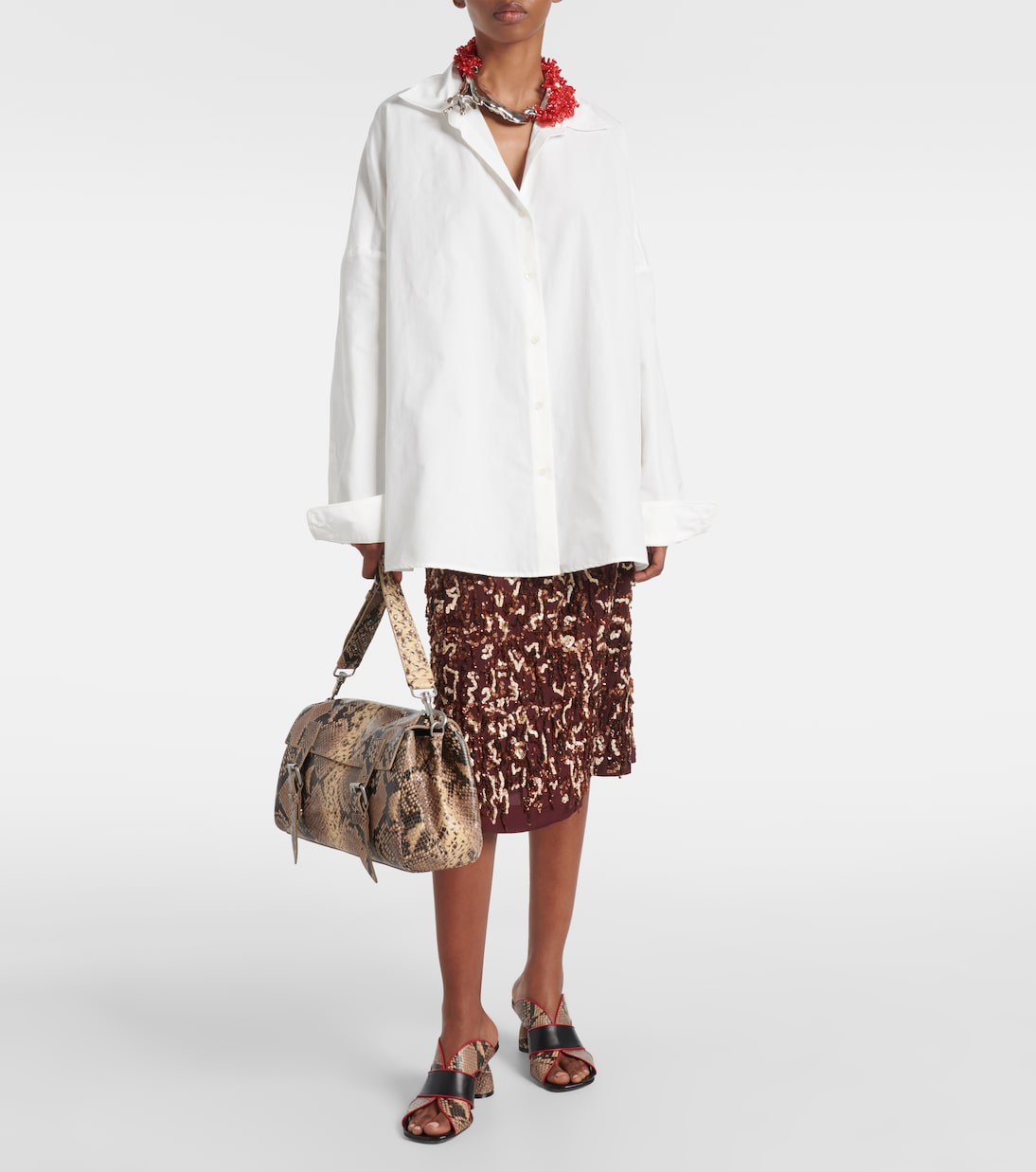 Schultertasche Medium aus Leder | Dries Van Noten