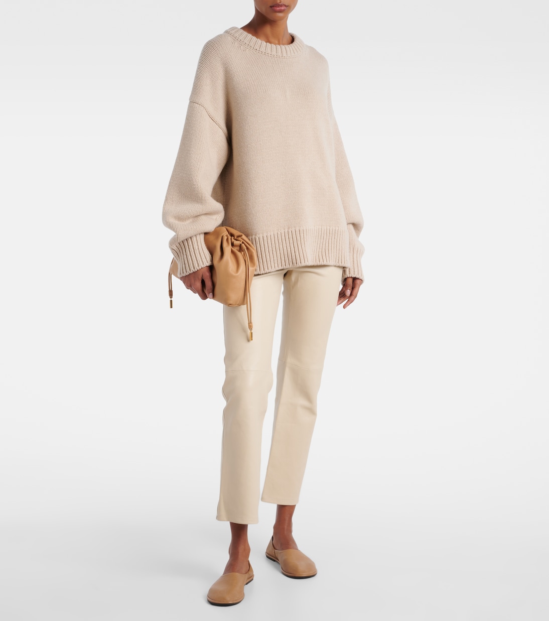 Schmale Cropped-Hose Duke aus Leder | Joseph