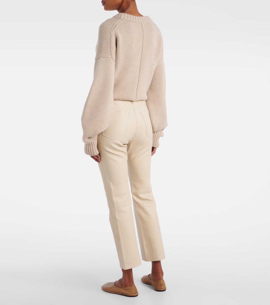 Schmale Cropped-Hose Duke aus Leder | Joseph