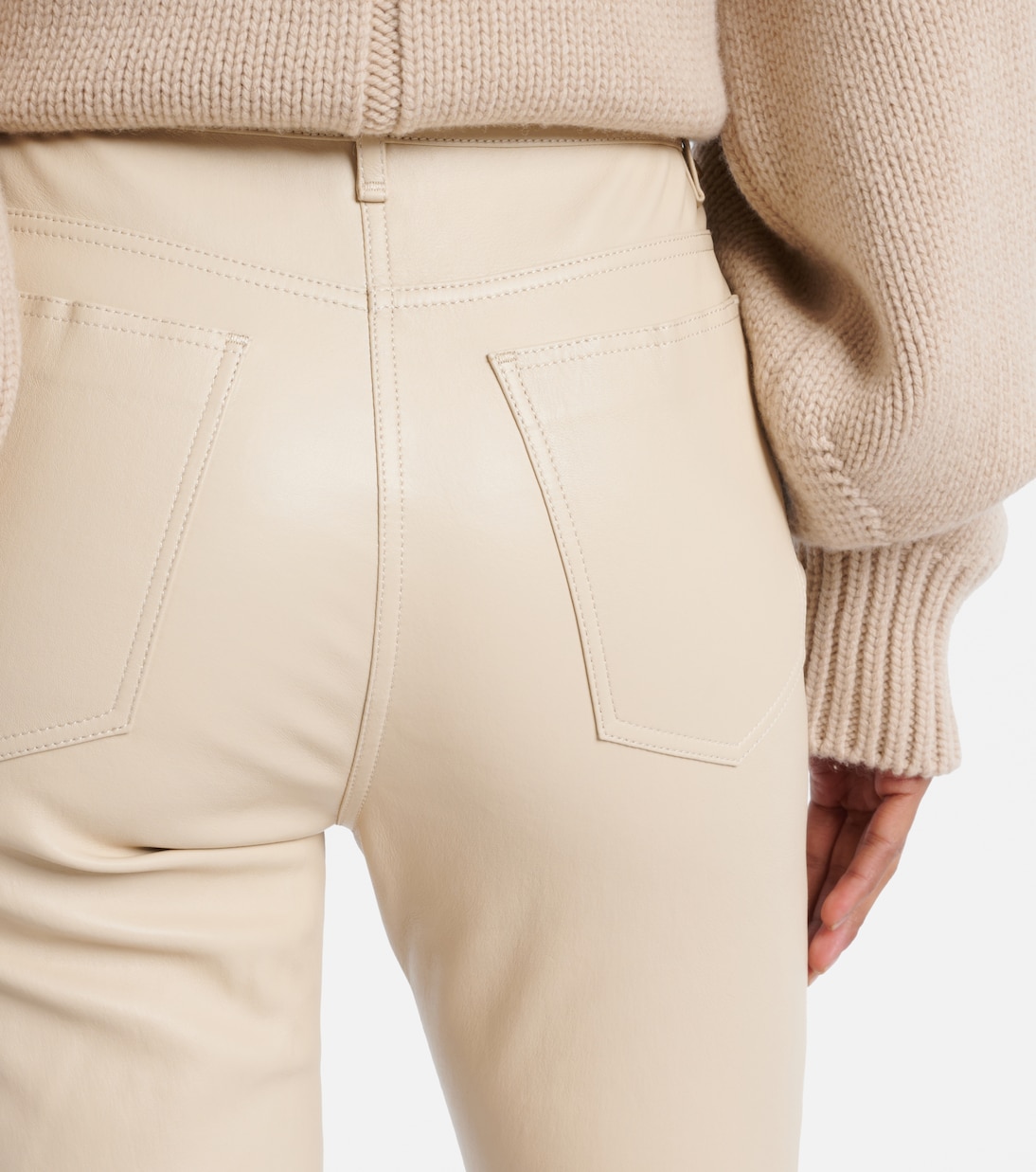 Schmale Cropped-Hose Duke aus Leder | Joseph