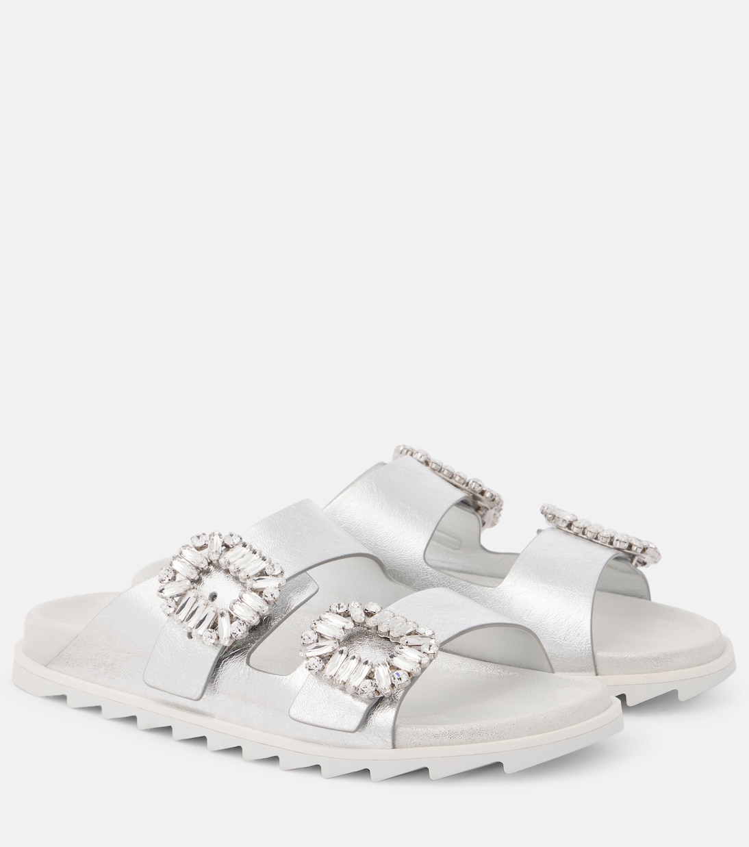 Sandali in pelle metallizzata | Roger Vivier