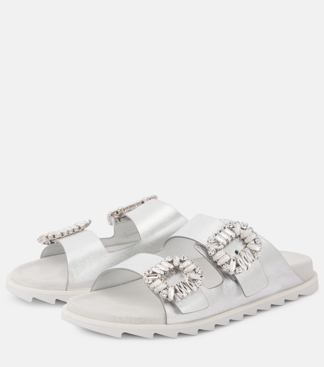 Sandali in pelle metallizzata | Roger Vivier