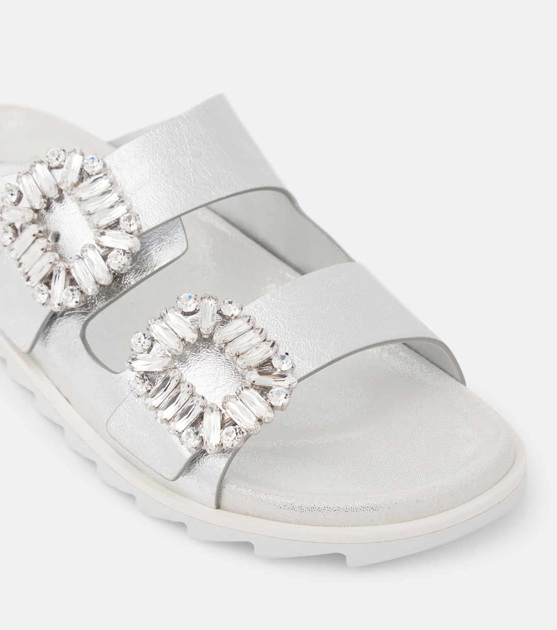 Sandali in pelle metallizzata | Roger Vivier
