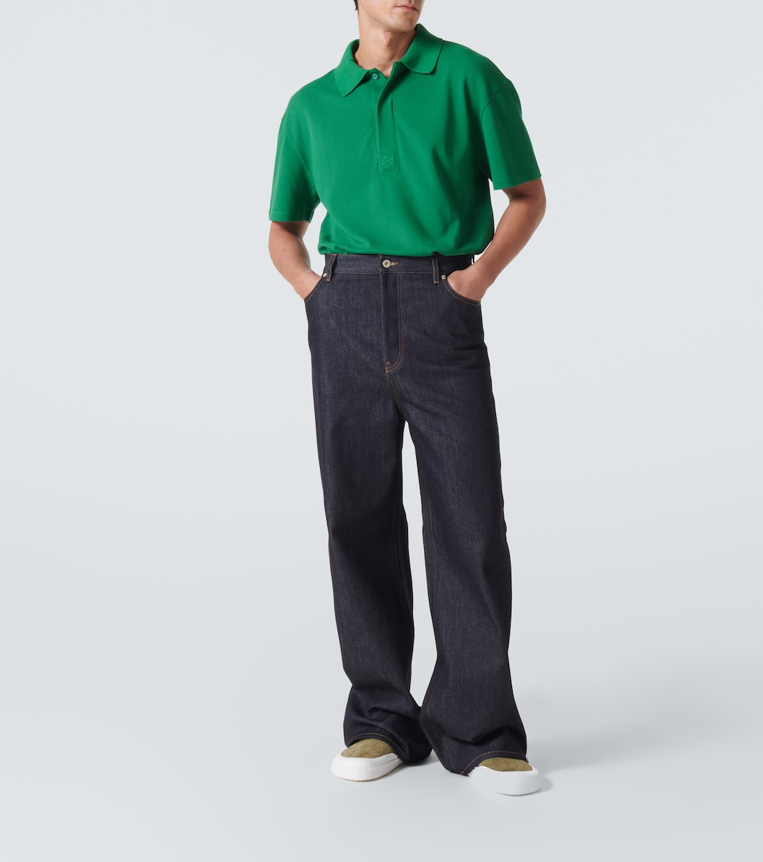 Jeans anchos de tiro alto | Loewe