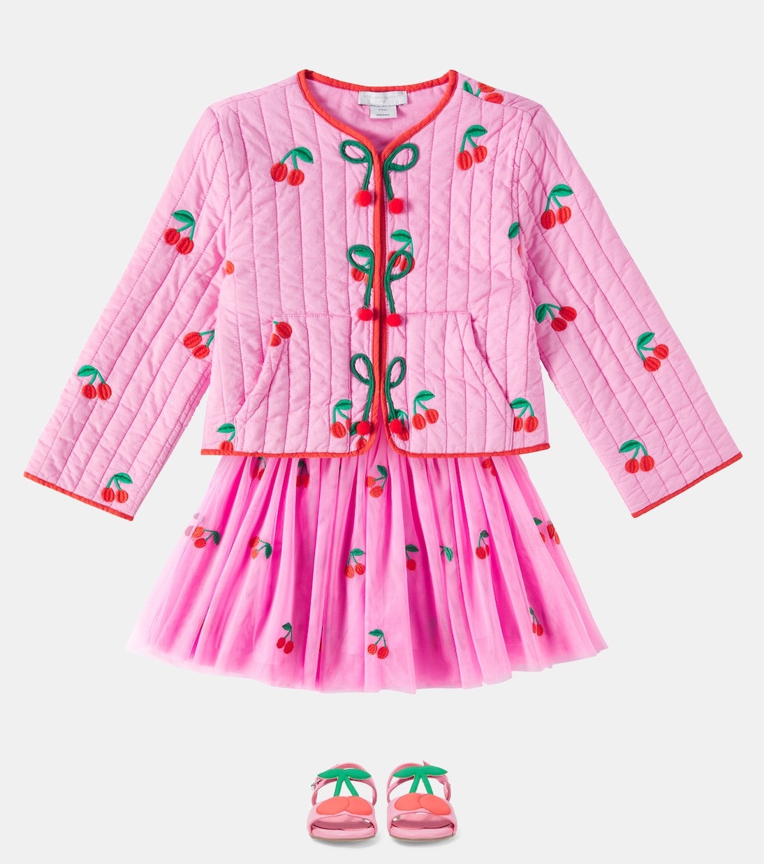 Bestickte Steppjacke aus Baumwolle | Stella McCartney Kids
