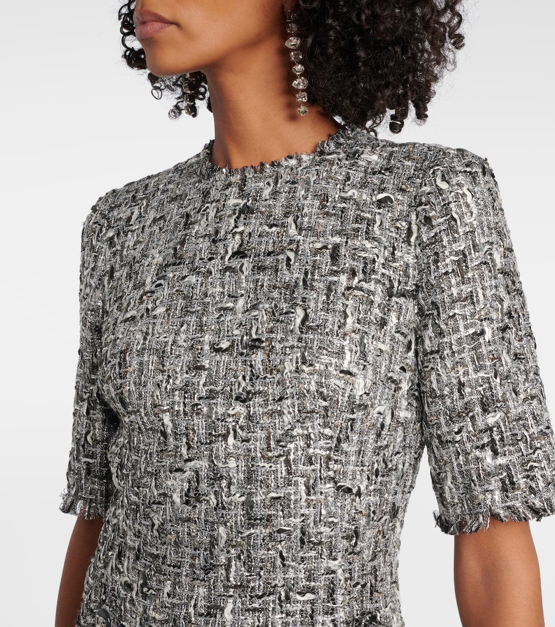Abito corto DG in tweed con lamé | Dolce&Gabbana