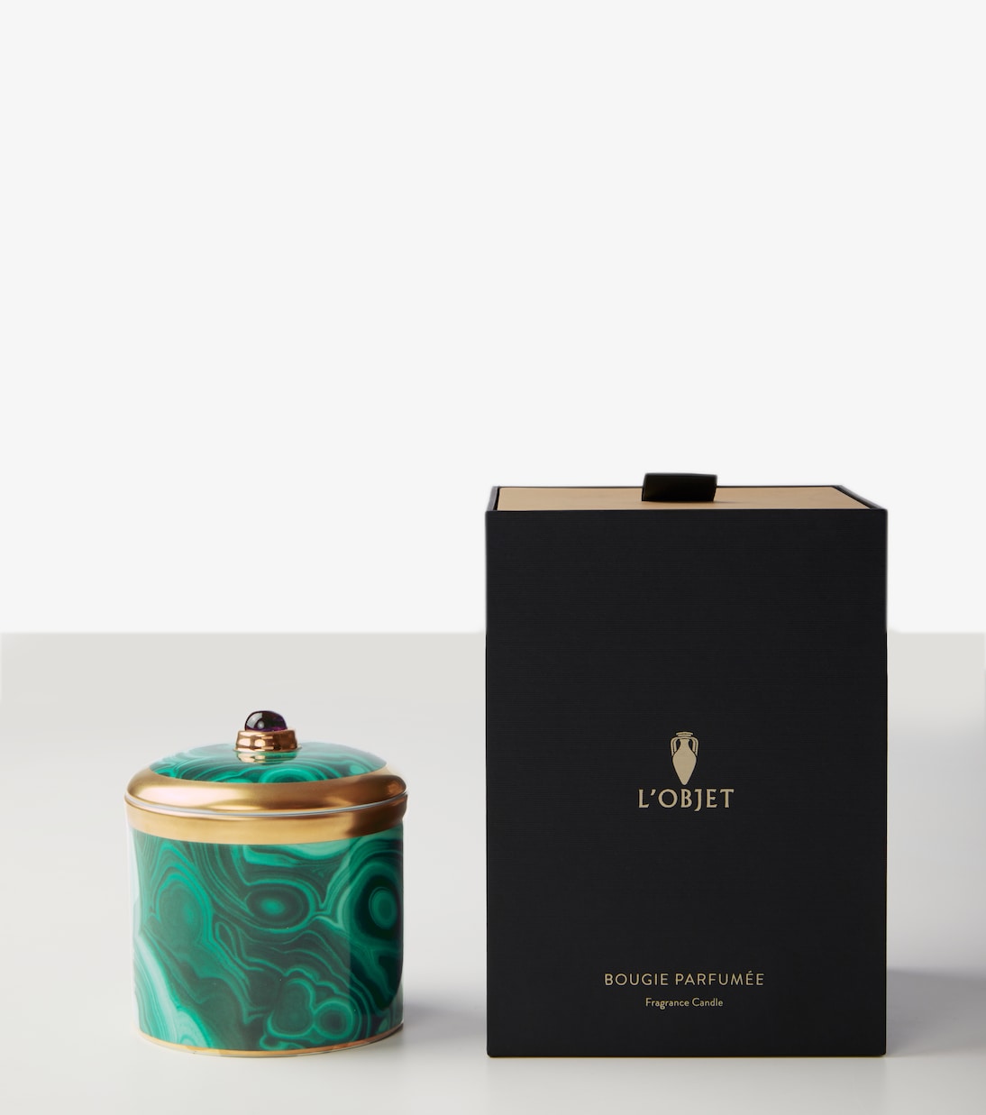 Malachite candle | L'Objet