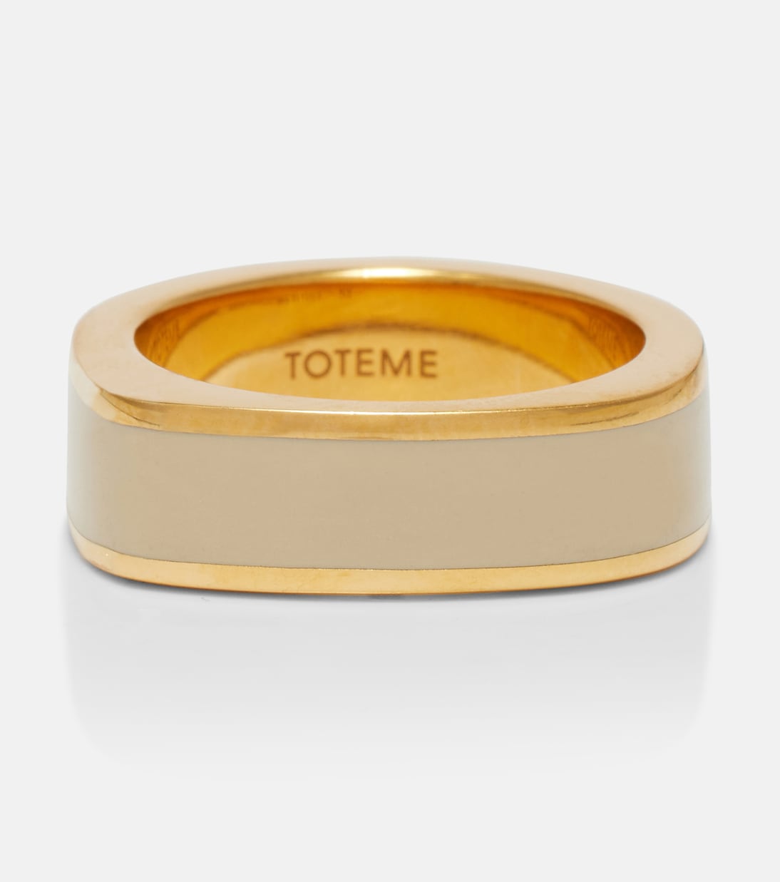 Signature 18kt gold-plated ring | Toteme