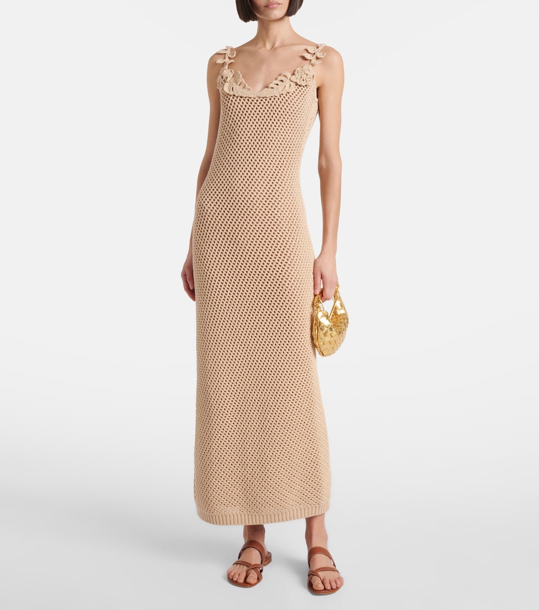 Abito lungo in mesh | Elie Saab