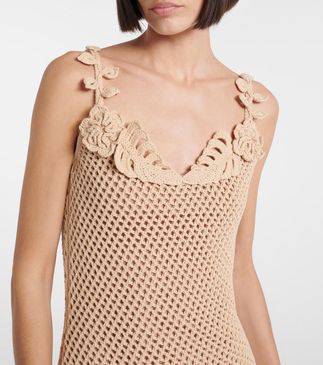 Abito lungo in mesh | Elie Saab