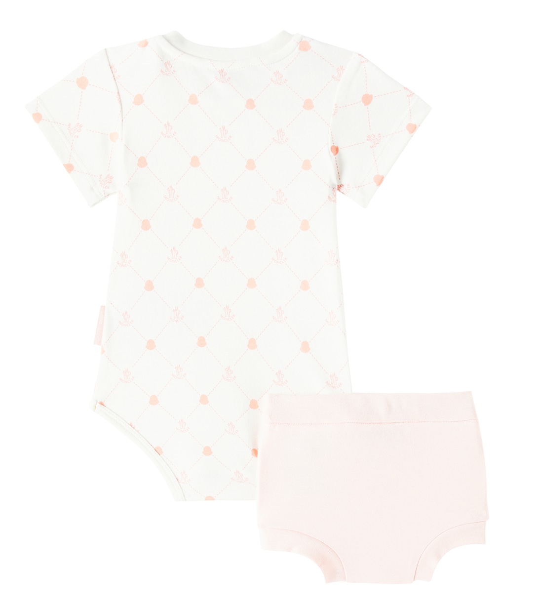 Bébé - Set de grenouillère, culotte bloomer et bavoir en coton | Moncler Enfant