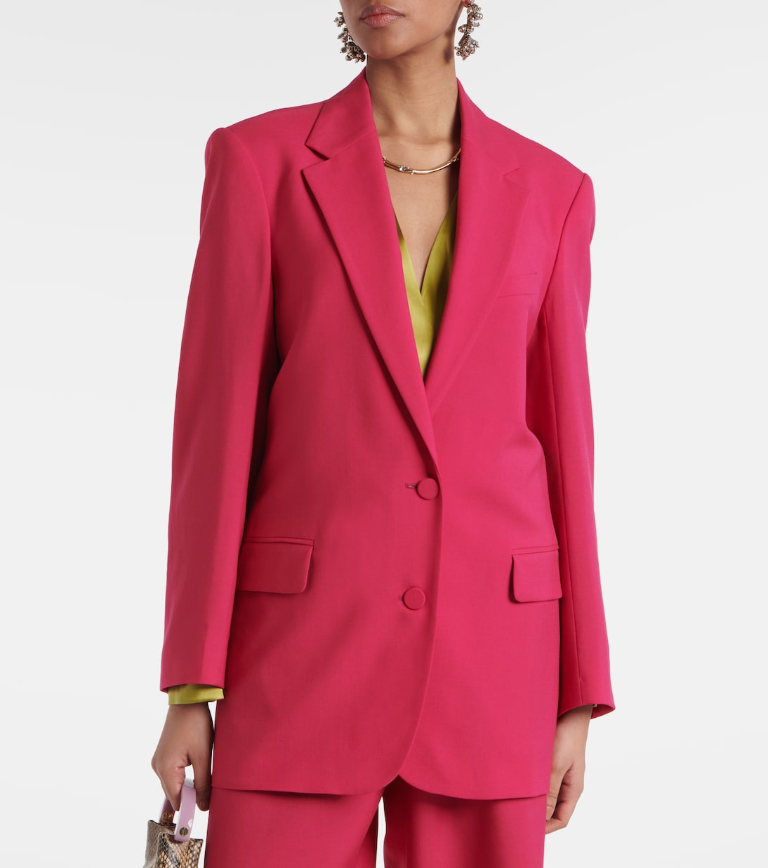 Oversized wool and mohair blazer | Dries Van Noten