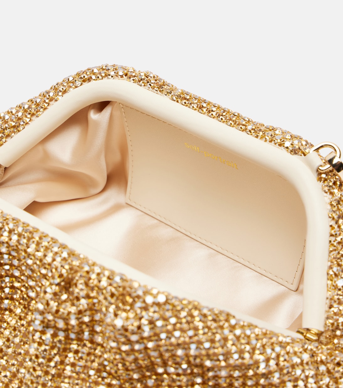 Crystal-embellished shoulder bag | Self-Portrait