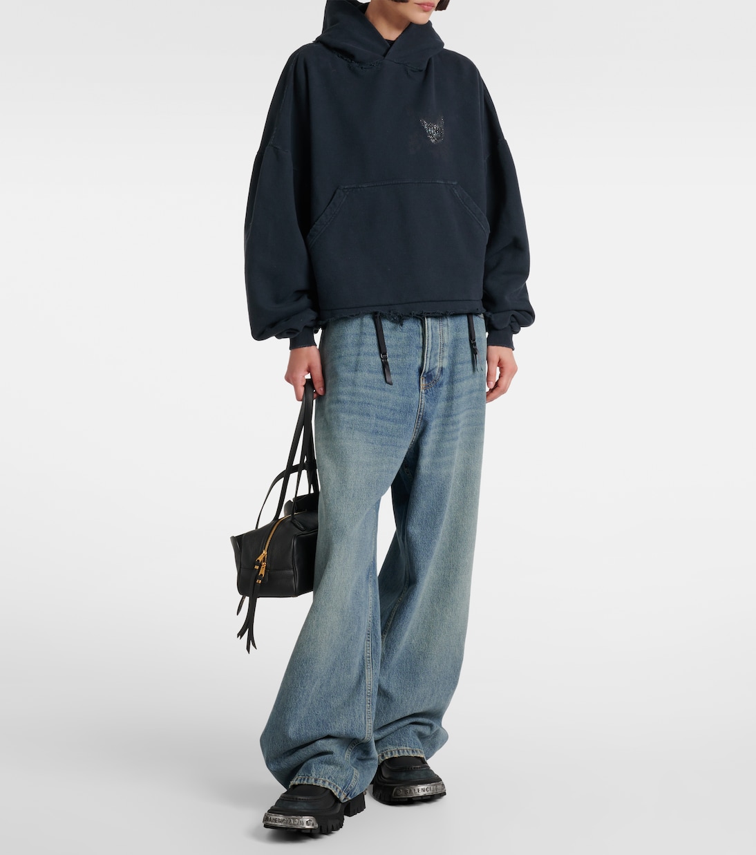 Felpa con cappuccio in misto cotone   | Balenciaga