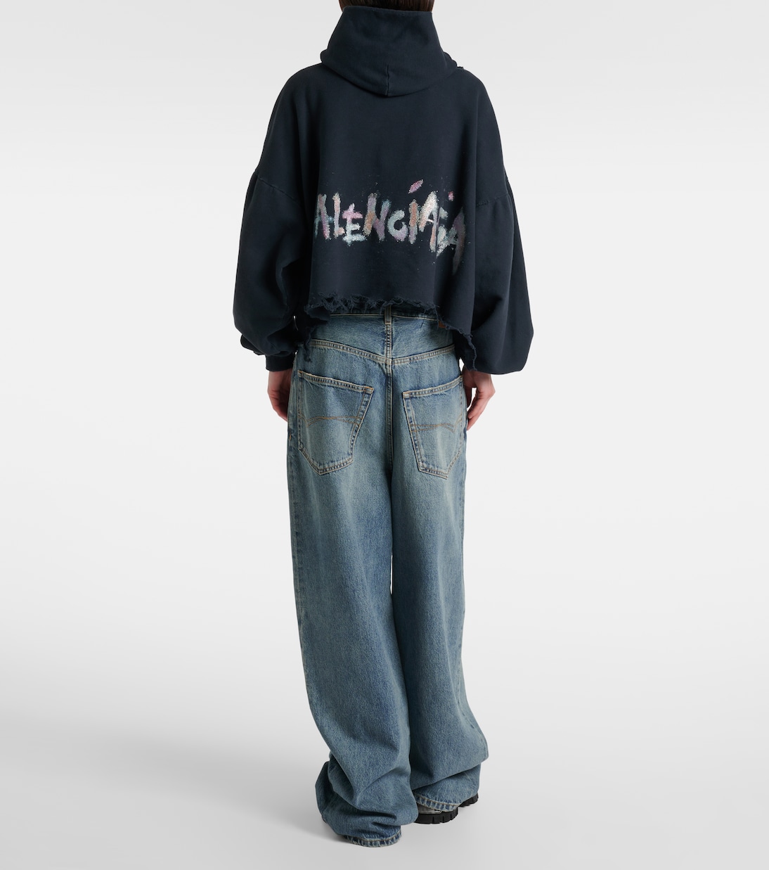 Felpa con cappuccio in misto cotone   | Balenciaga
