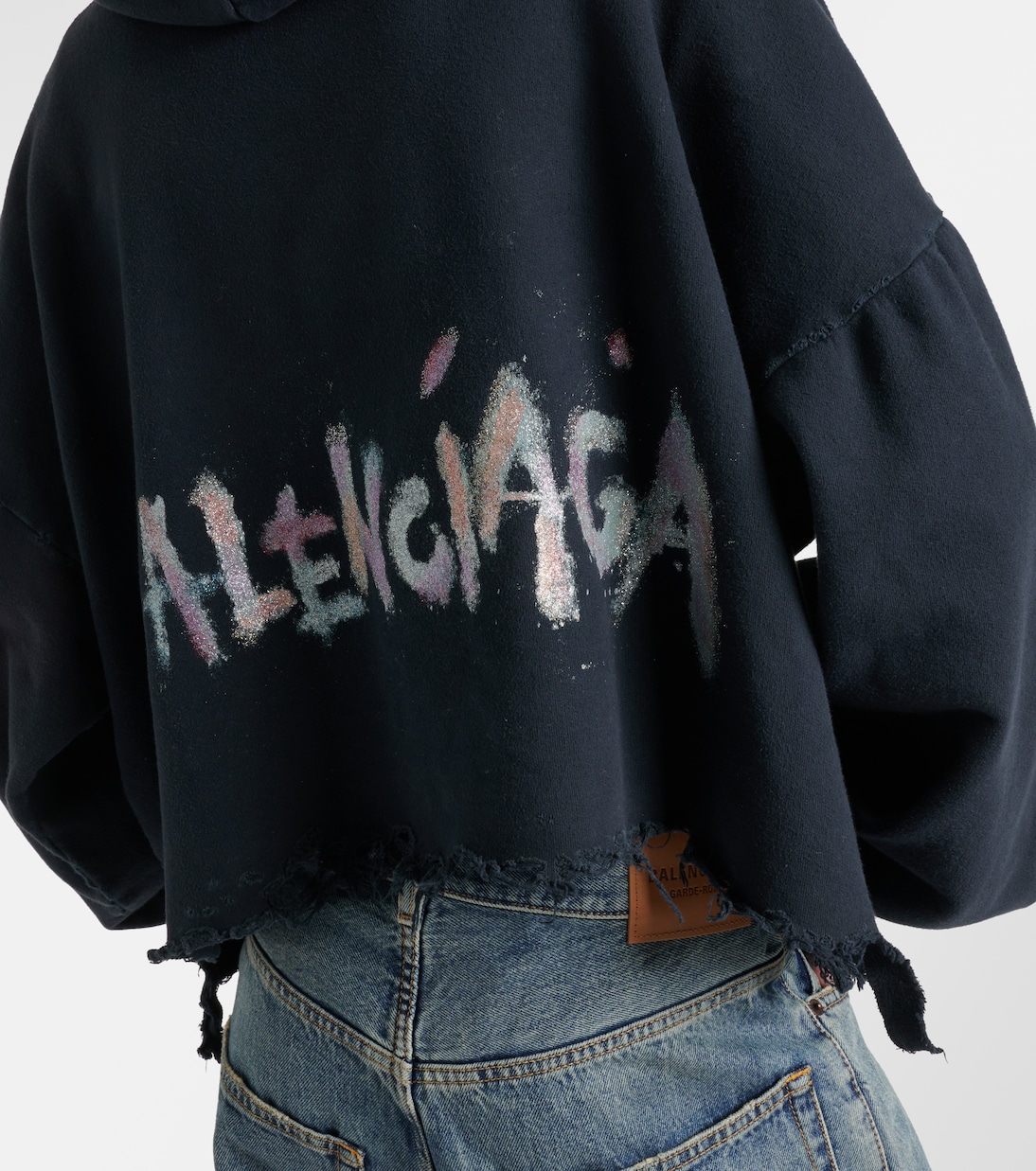 Felpa con cappuccio in misto cotone   | Balenciaga