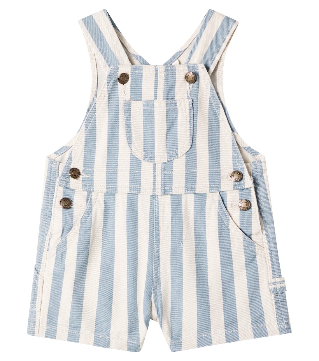 Bebé - mono en denim a rayas | Rylee + Cru