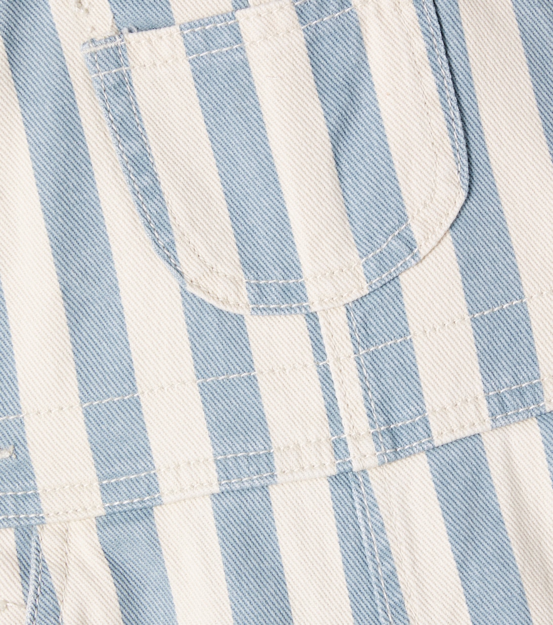 Bebé - mono en denim a rayas | Rylee + Cru