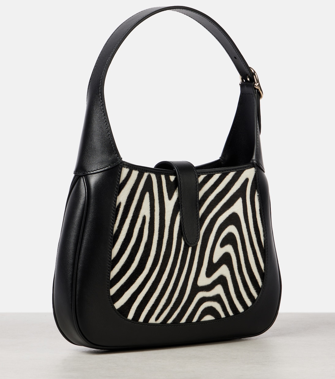 Jackie 1961 Small zebra-print shoulder bag | Gucci
