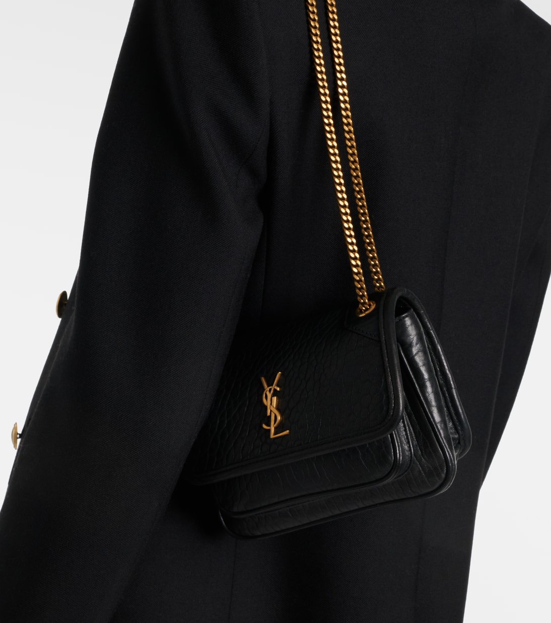 Niki Mini leather shoulder bag | Saint Laurent
