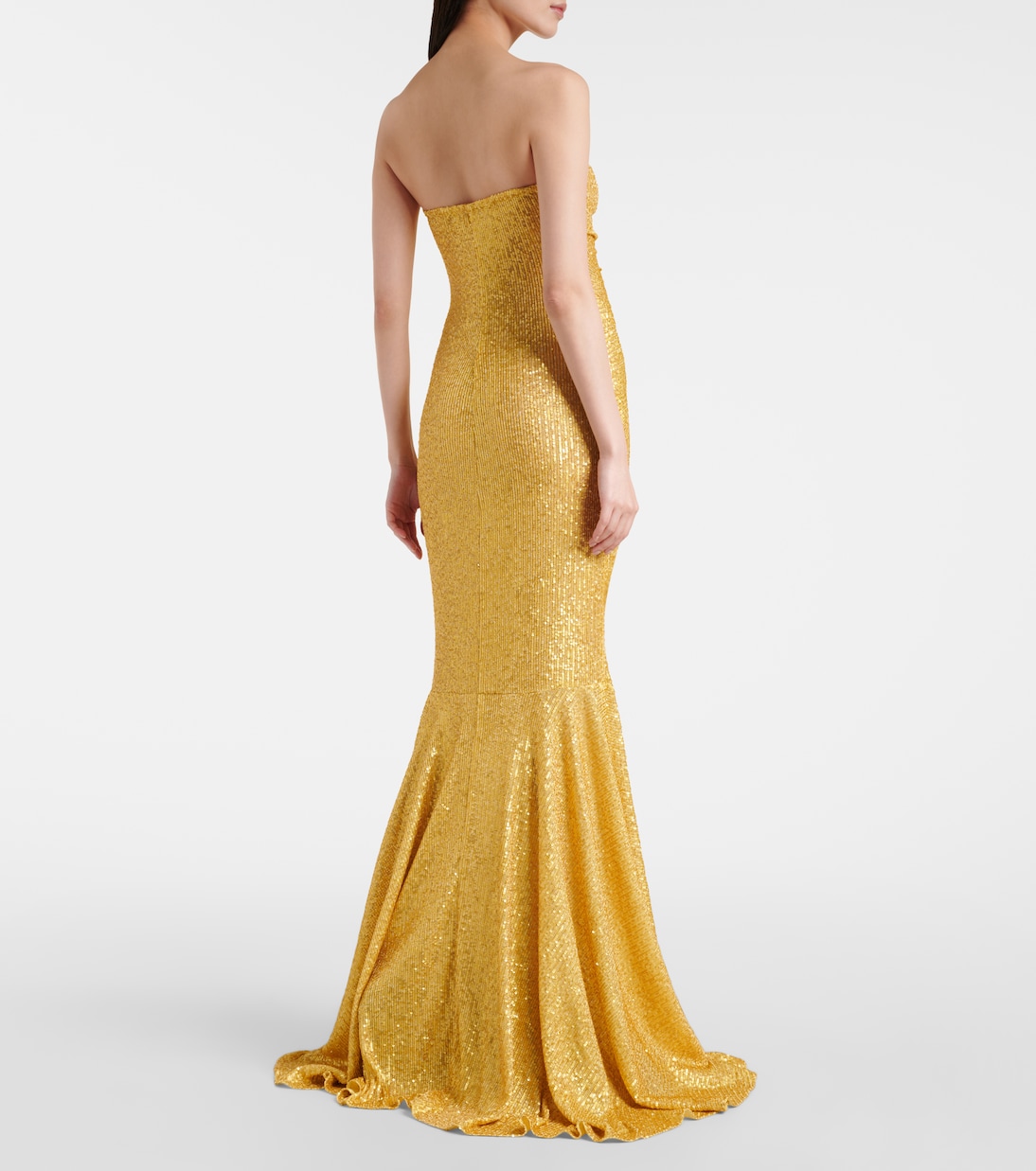 Sequined ruched gown | Norma Kamali