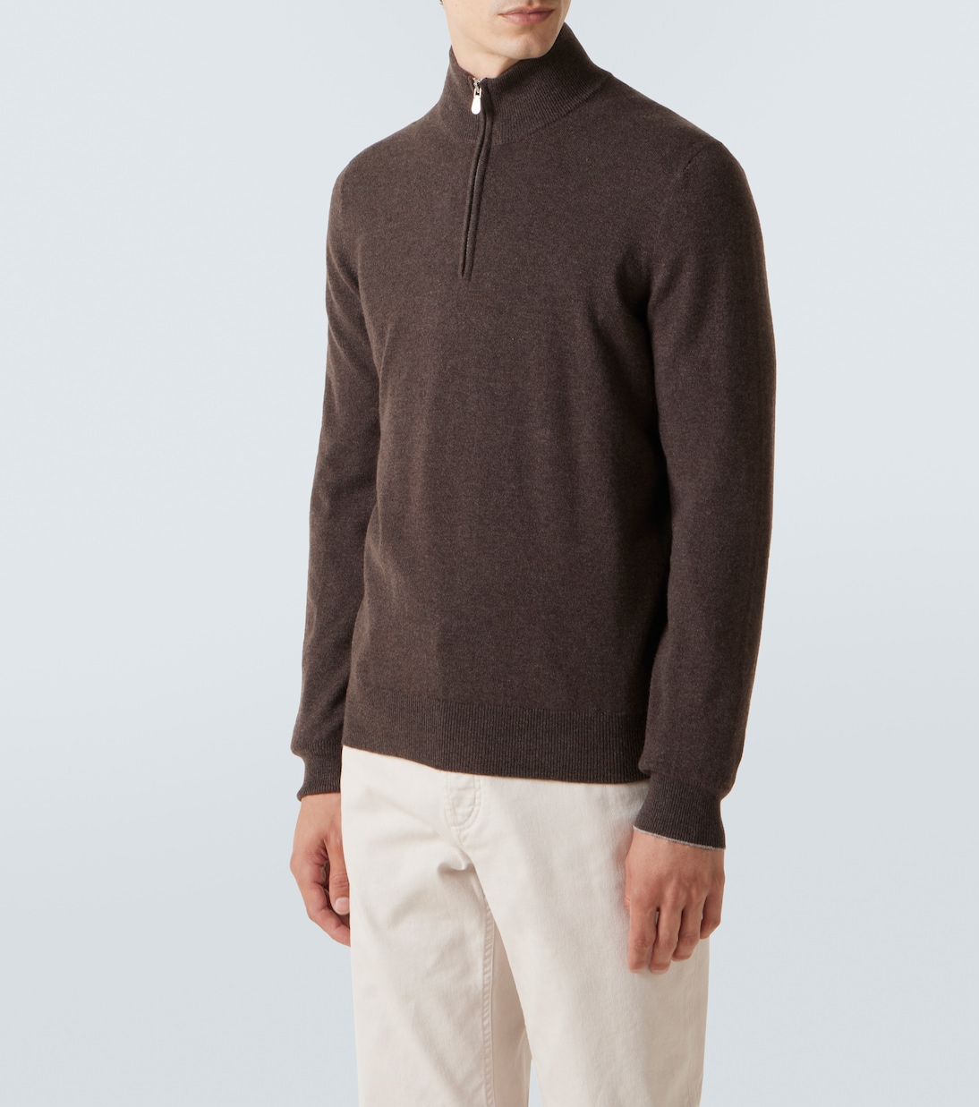 Cashmere half-zip sweater | Brunello Cucinelli