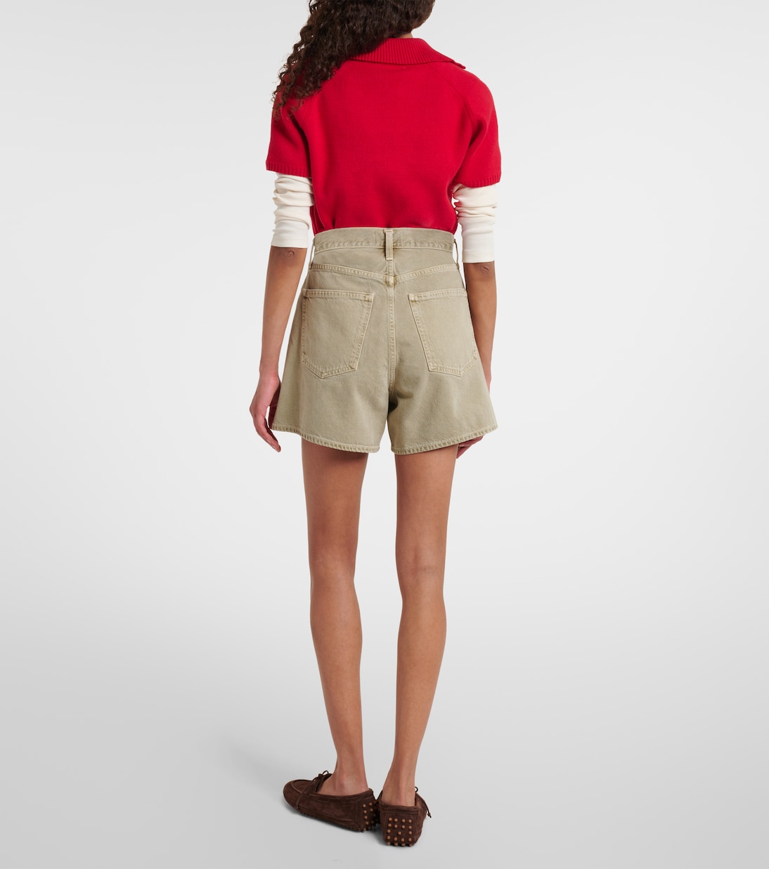 Mid-rise denim shorts | Agolde