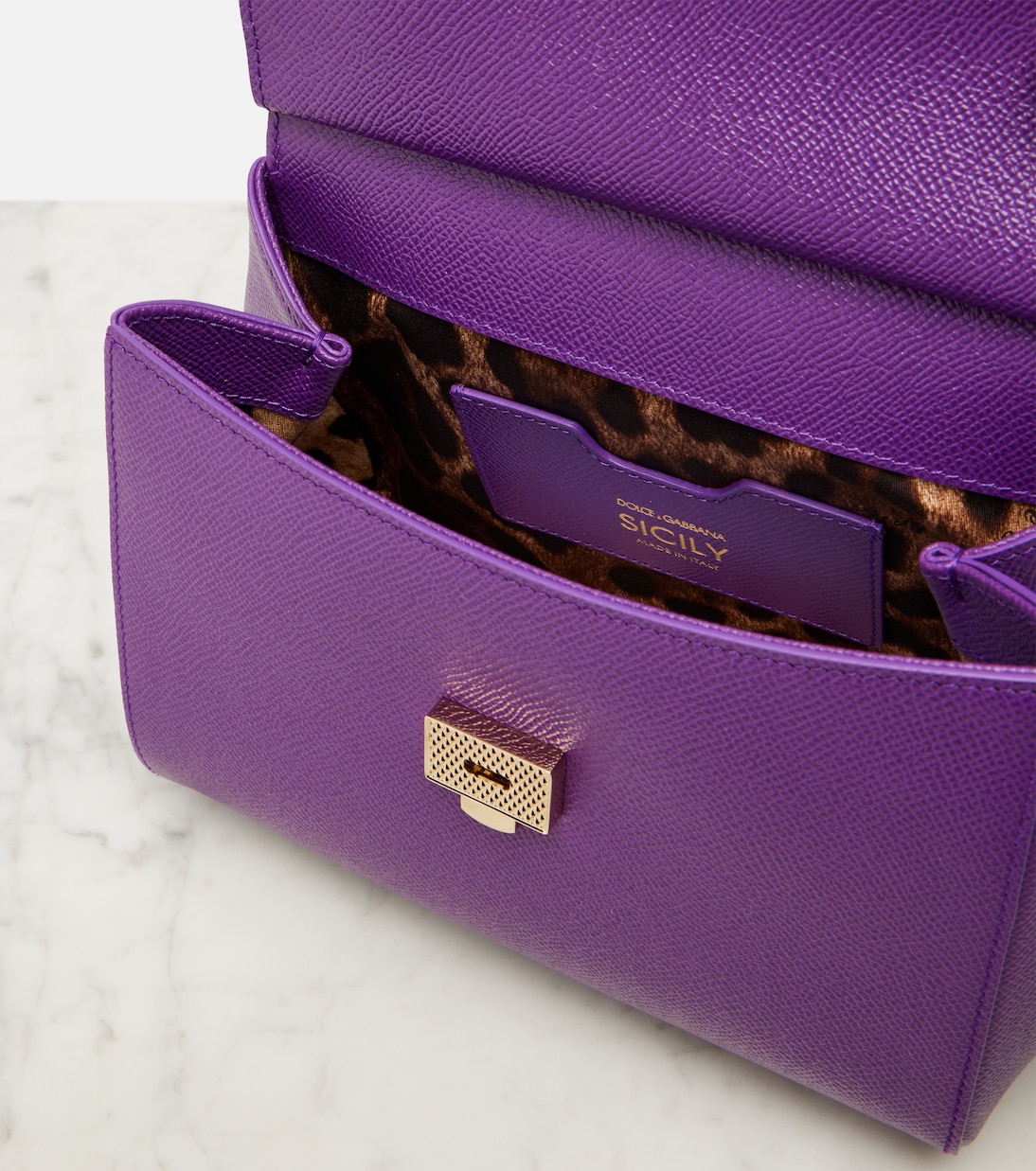 Tote Sicily Small aus Leder | Dolce&Gabbana