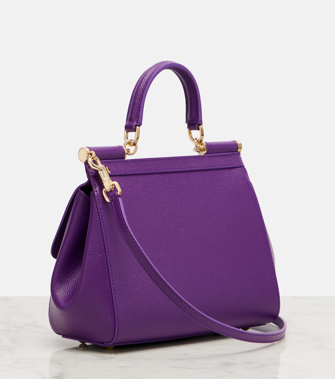 Tote Sicily Small aus Leder | Dolce&Gabbana
