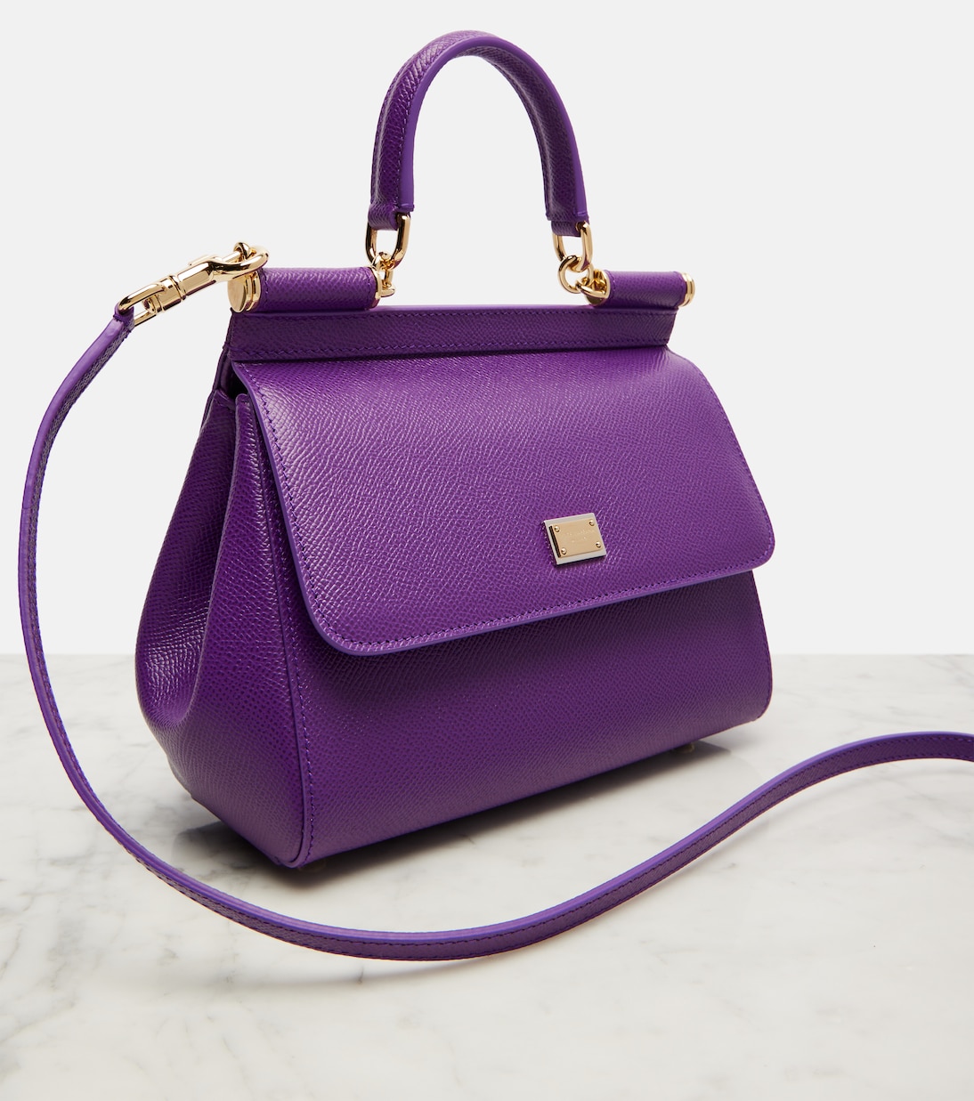 Tote Sicily Small aus Leder | Dolce&Gabbana