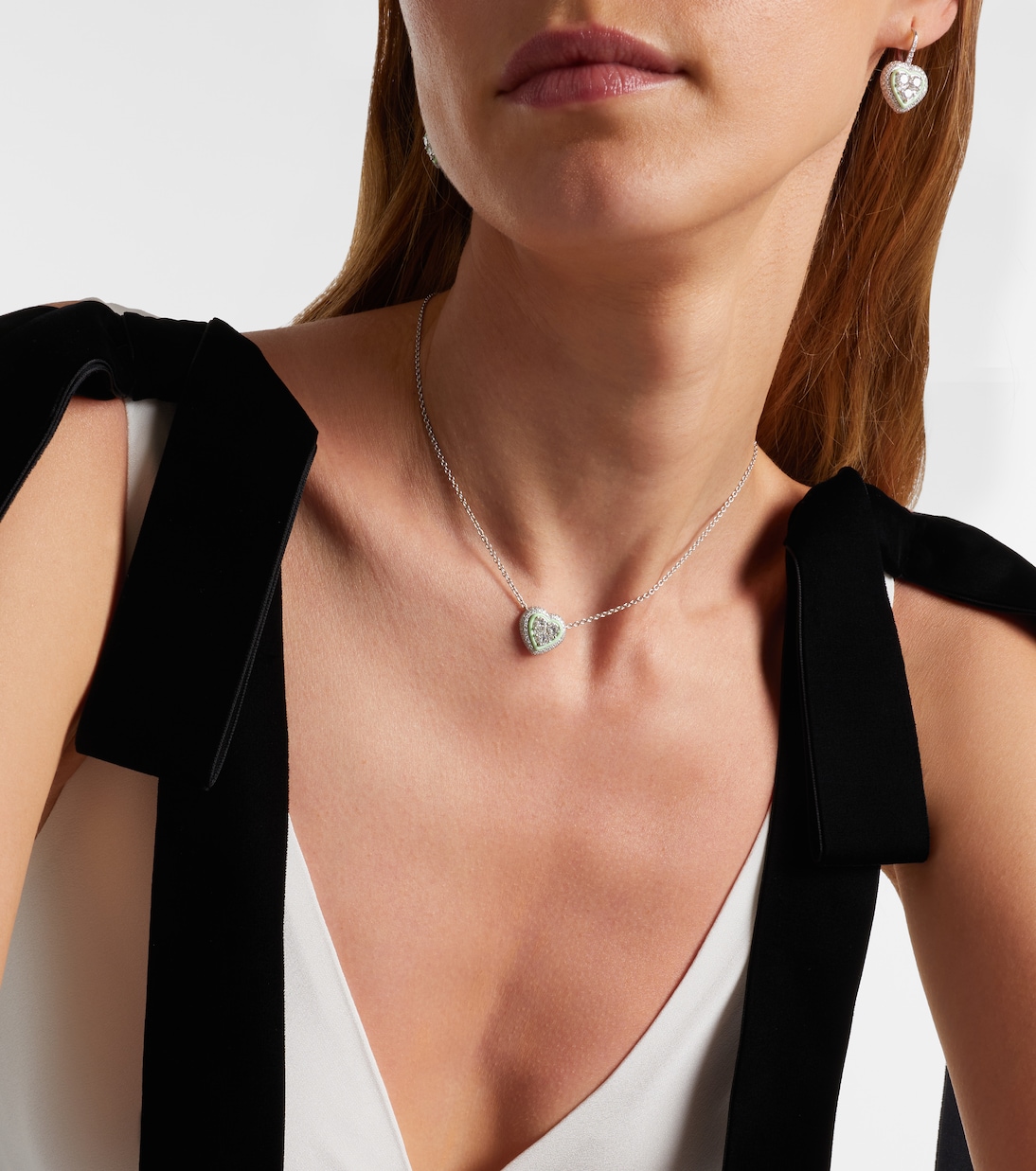 18kt white gold necklace with diamonds | Kamyen