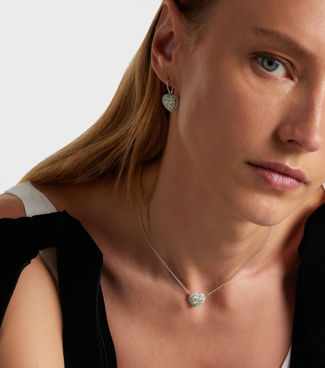 18kt white gold necklace with diamonds | Kamyen